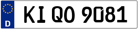 Truck License Plate